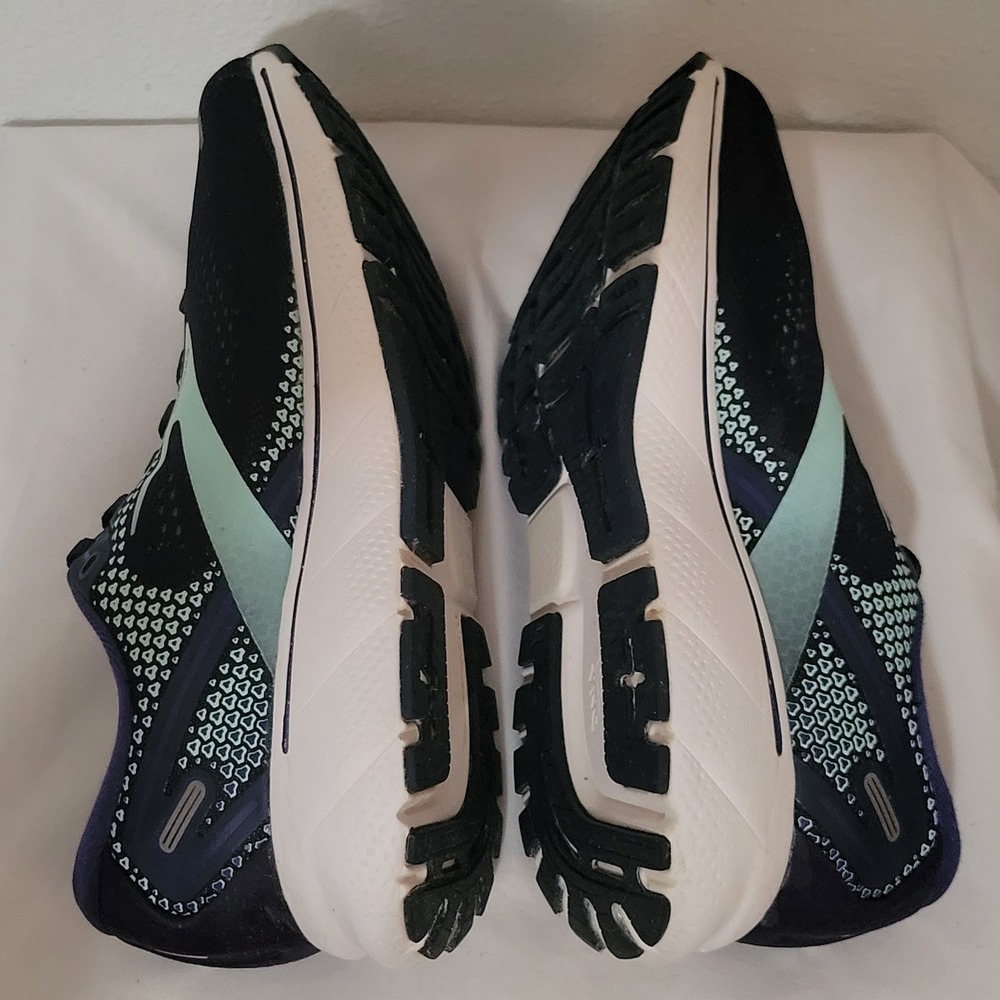 Brooks Ghost 14 Womens 9.5 B Running Shoes Navy Purple Blue Sneakers 1203561B446 - Picture 11 of 14